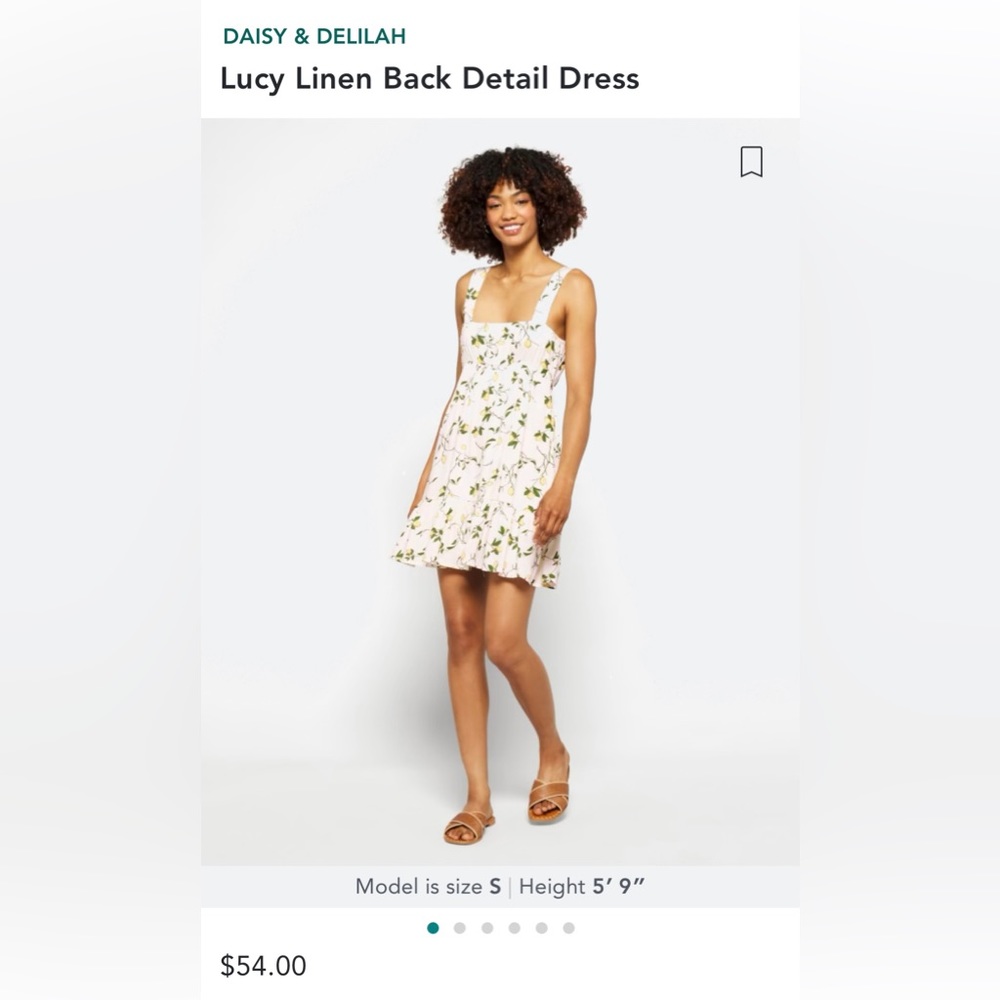 Daisy & Delilah Lemon print dress